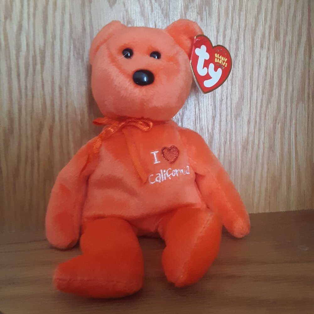TY Beanie "I Love California" Bear - 6 inch